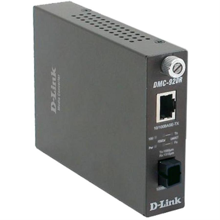 картинка DMC-920R D-Link (ТХ: 1310 нм; RX: 1550 нм) SC, 20км Медиаконвертер 10/100BASE-TX и 100BASE-FX от магазина Интерком-НН