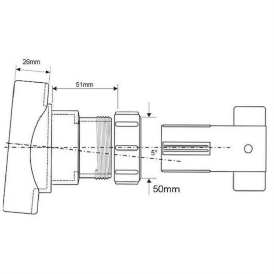 картинка McAlpine BOSSCONN 110-50-GR 110мм Х 50мм Врезка (адаптер) в канализационную трубу (пластиковая) от магазина Интерком-НН