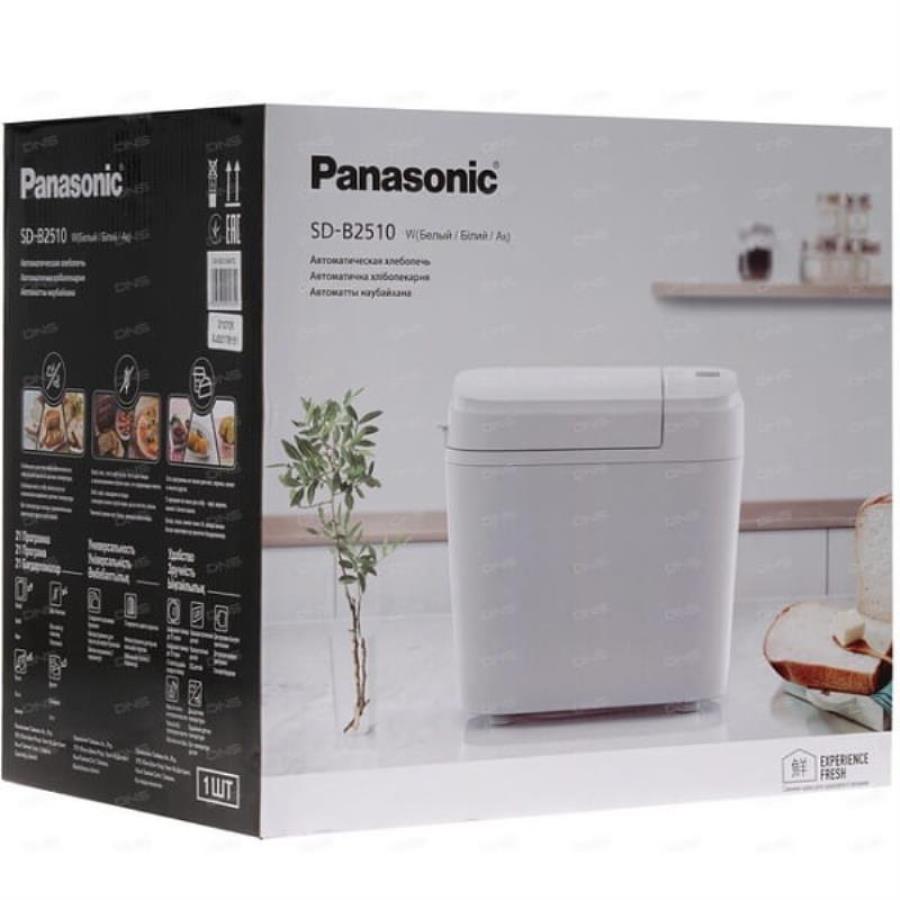 картинка Panasonic SD-B2510WTS  Хлебопечь цвет белый, 550 Вт, программ - 21, вес выпечки - 1.1 кг от магазина Интерком-НН