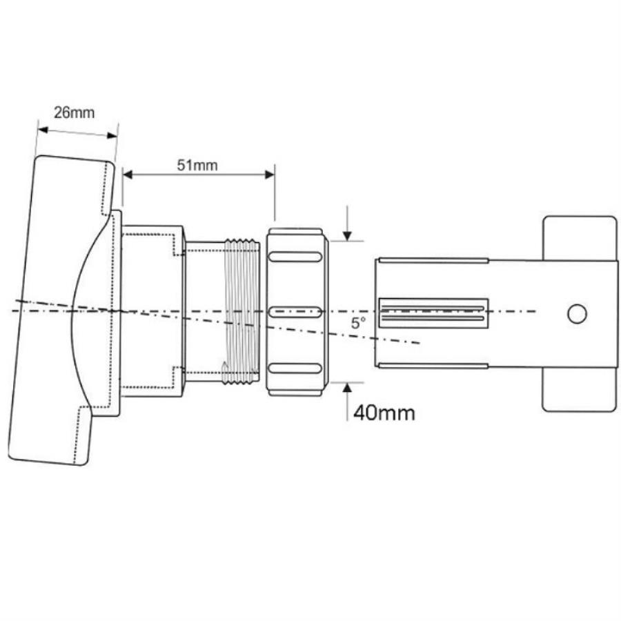 картинка McAlpine BOSSCONN 110-40-GR 110мм Х 40мм Врезка (адаптер) в канализационную трубу (пластиковая) от магазина Интерком-НН