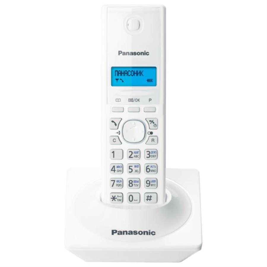картинка Panasonic KX-TG1711RUW беспроводной телефон DECT (радиотелефон) , цвет белый от магазина Интерком-НН
