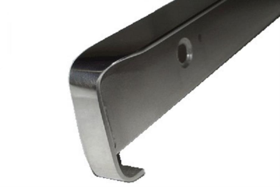 картинка Планка угловая для столешниц 38мм R9 глянцевая, правая, нержавещая сталь от магазина Интерком-НН