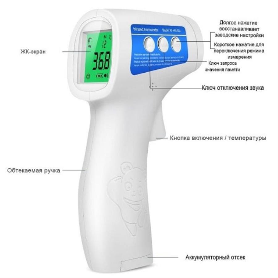 картинка Cofoe KF-HW-001 бесконтактный инфракрасный термометр для измерения температуры от магазина Интерком-НН