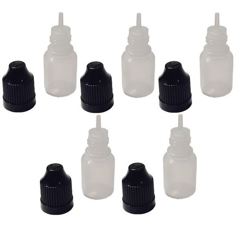 картинка Флаконы (бутылочки) 5мл пластиковые с наконечником и крышкой (5шт) от магазина Интерком-НН