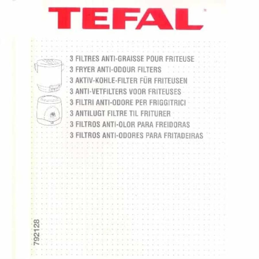 картинка Tefal 792128 Набор фильтров для фритюрницы Tefal Classic 7111-7142, 8289, 8254-8256 от магазина Интерком-НН