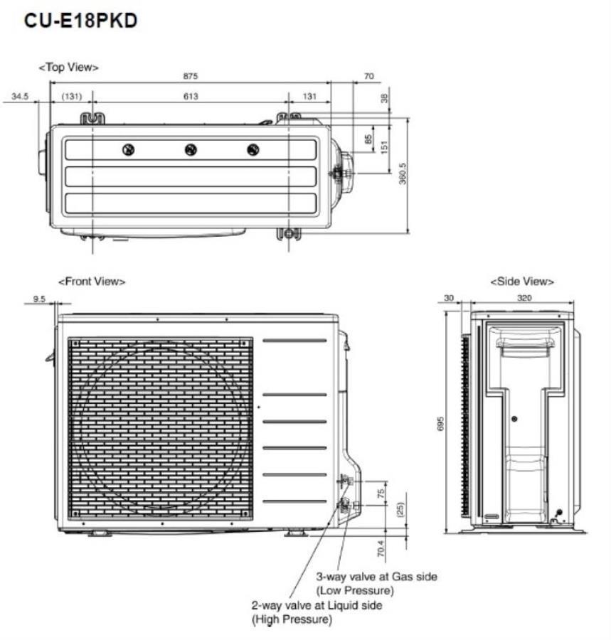 картинка Panasonic CS-E18PKDW / CU-E18PKD инверторная сплит-система тепло/холод от магазина Интерком-НН