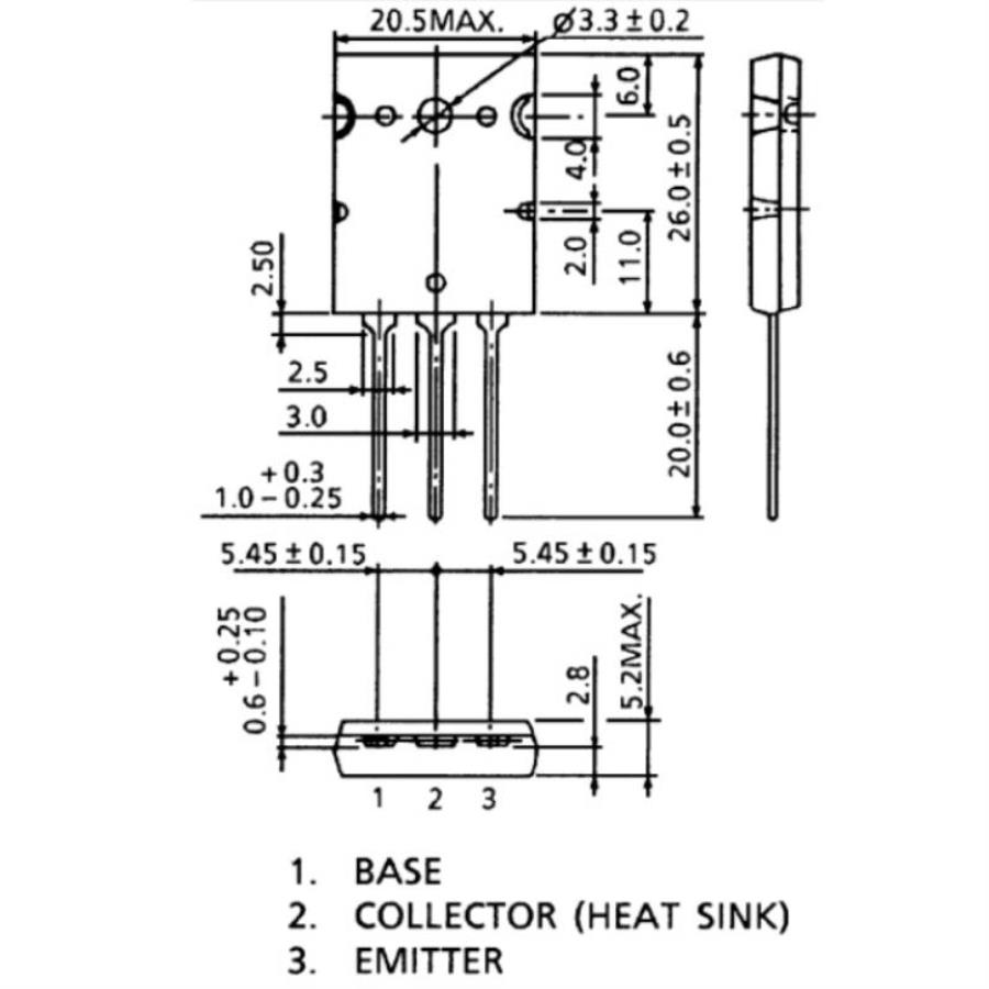 картинка Toshiba 2SA1943 Транзистор PNP 230В 15А от магазина Интерком-НН