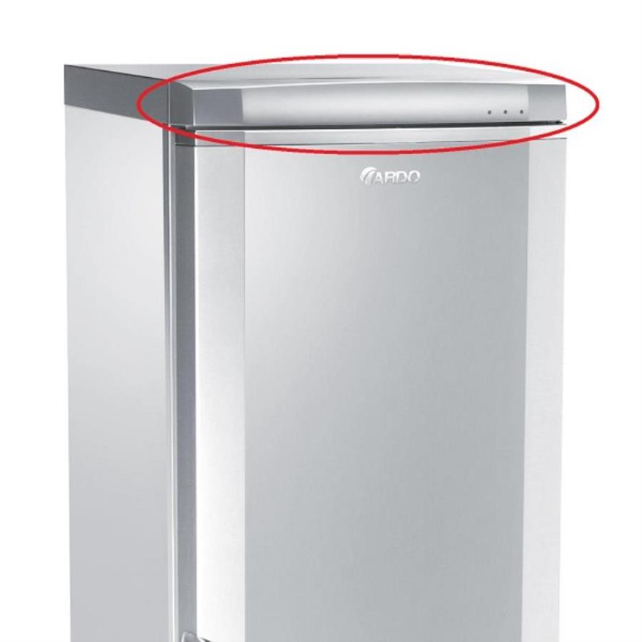 картинка Ardo 822007262 (651049161, 110412100) Верхняя передняя декоративная накладка холодильника CO2210SHT от магазина Интерком-НН