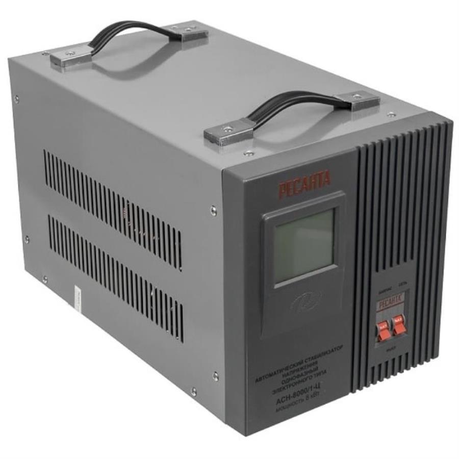 картинка Ресанта АСН-8000/1-Ц (63/6/7) стабилизатор напряжения однофазный серый от магазина Интерком-НН