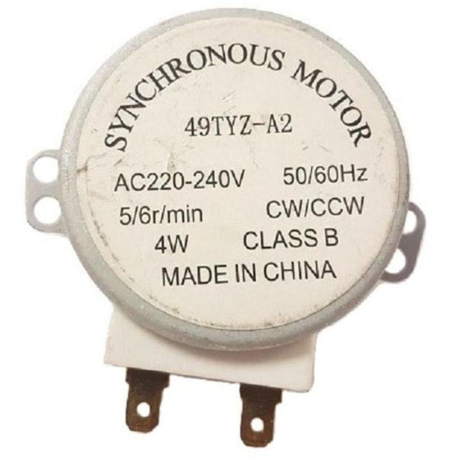 картинка Электродвигатель привода тарелки для СВЧ 49TYZ-A2 (микроволновой печи), шток H=14мм от магазина Интерком-НН