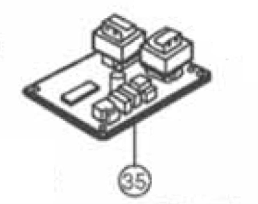 картинка Panasonic CWA743383 Плата управления (MAIN) внешнего блока кондиционера моделей CU-W18MKD, CU-W18NK от магазина Интерком-НН