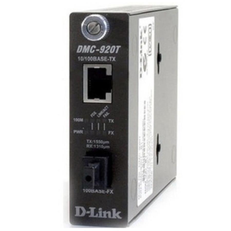 картинка DMC-920T D-Link (ТХ: 1550 нм; RX: 1310 нм) SC, 20км Медиаконвертер 10/100BASE-TX и 100BASE-FX  от магазина Интерком-НН