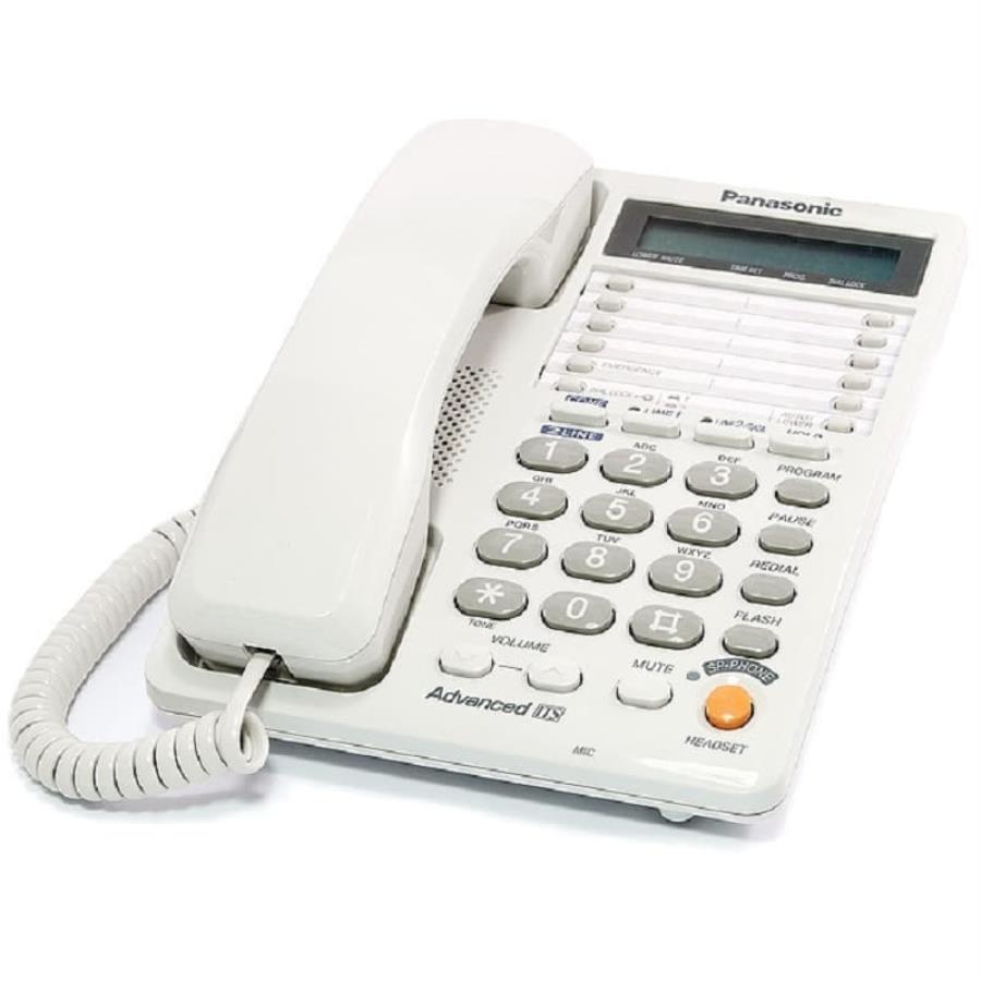 картинка Panasonic KX-TS2368RUW проводной телефон 2-х линейный, цвет белый от магазина Интерком-НН