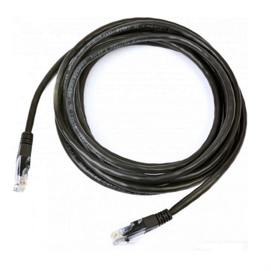 картинка Патч-корд UTP cat 5e 5м (черный) неэкранированный, литой коннектор от магазина Интерком-НН