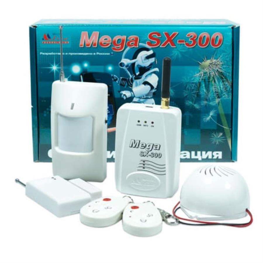 картинка ZONT Mega SX-300 беспроводная GSM-сигнализация с комбинированным видом связи (провод и радиоканал) от магазина Интерком-НН