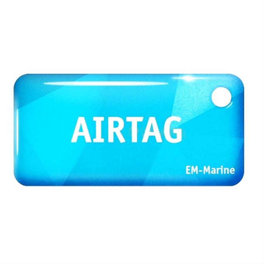 картинка EM-Marine AIRTAG Standart RFID-брелок (125кГц), 25x51x3.8мм (голубой) от магазина Интерком-НН