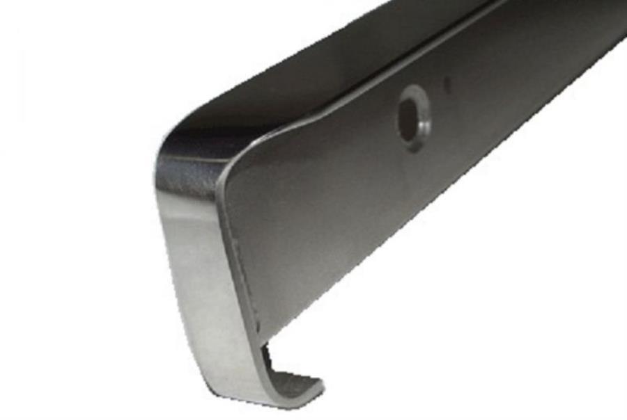 картинка Планка угловая для столешниц 38мм R9 матовая, правая, нержавещая сталь  от магазина Интерком-НН