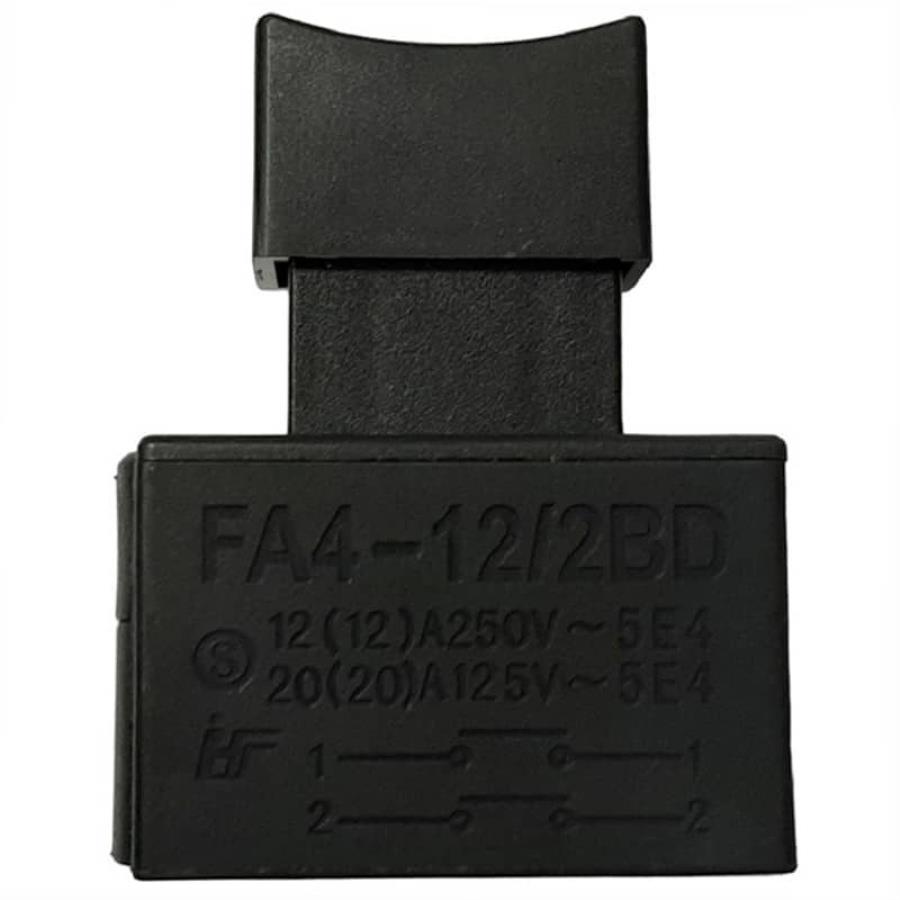 картинка Выключатель FA4-12/2BD (162) с фиксатором 12(12)A, 250V для электроинструмента  от магазина Интерком-НН