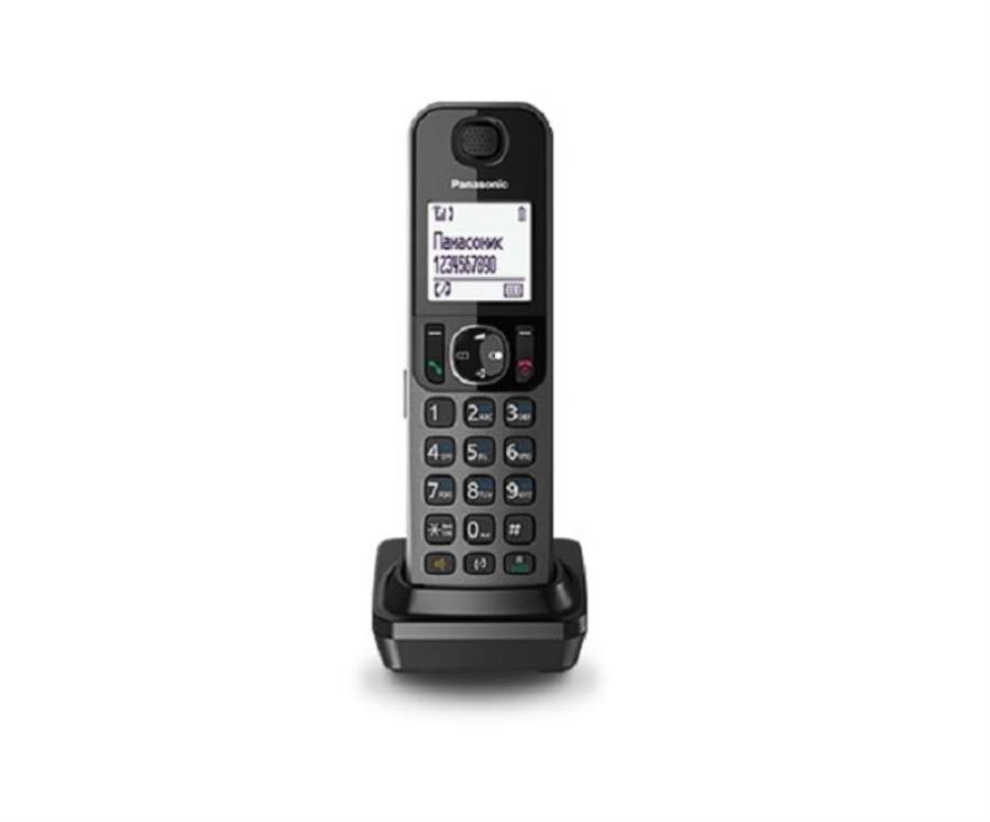 картинка Panasonic KX-TGFA30RU - Дополнительная трубка DECT (радиотелефон) , цвет: черный металлик  от магазина Интерком-НН