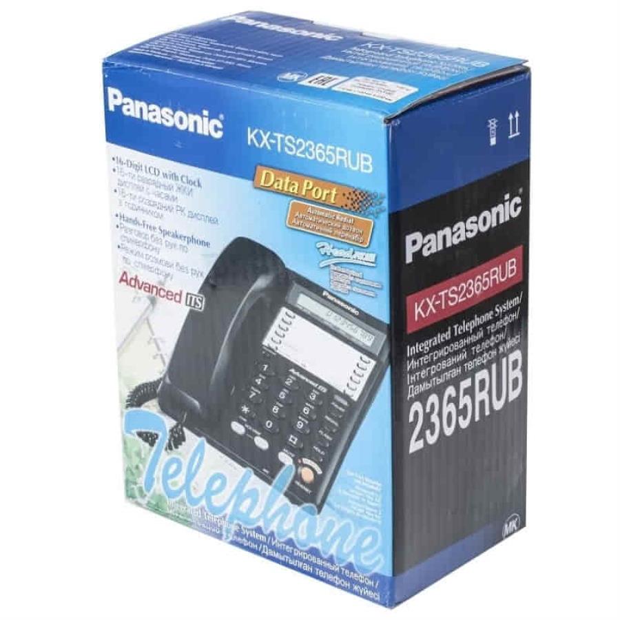 картинка Panasonic KX-TS2365RUB проводной телефон, цвет черный от магазина Интерком-НН