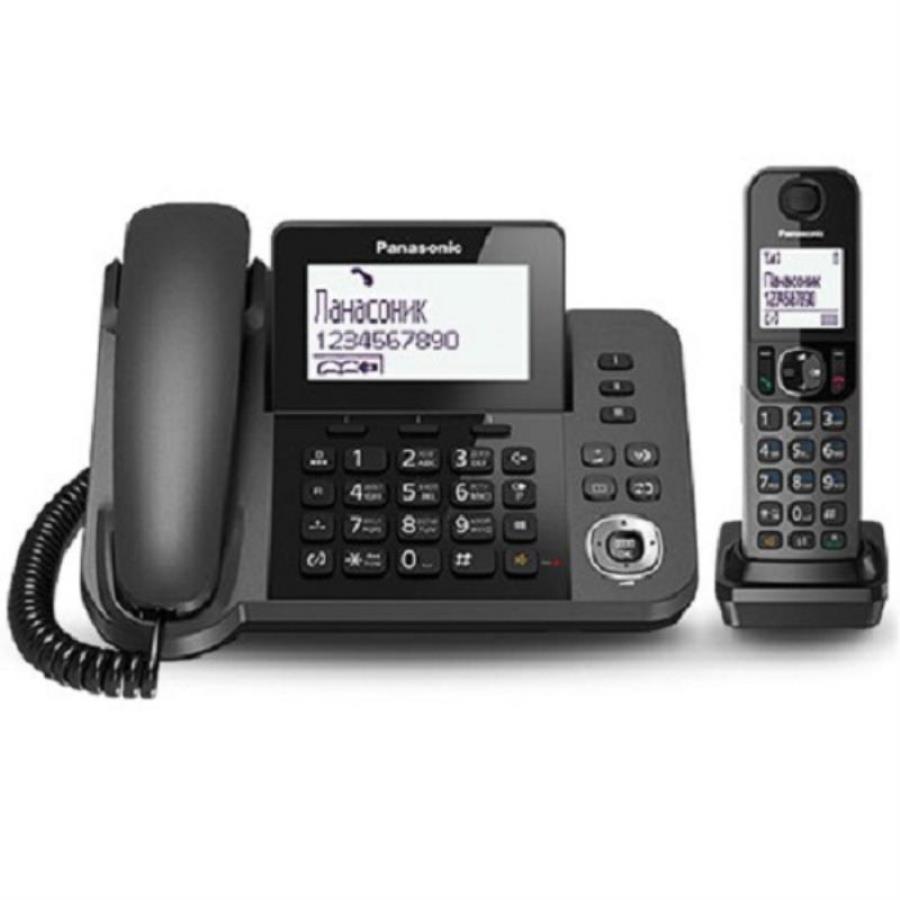 картинка Panasonic KX-TGF320RUM - Беспроводной телефон DECT (радиотелефон) цвет: черный металлик от магазина Интерком-НН
