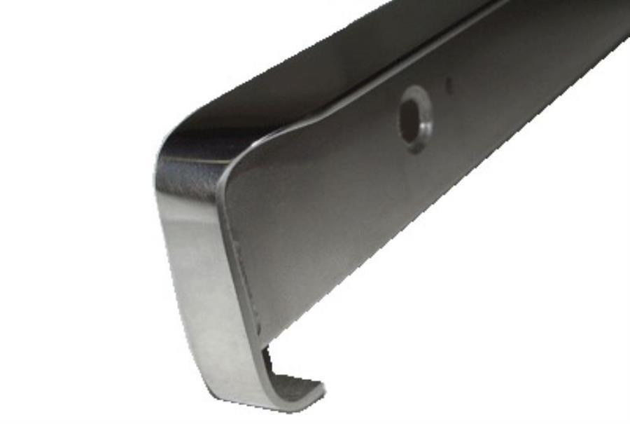 картинка Планка угловая для столешниц 38мм R5 матовая, правая, нержавещая сталь  от магазина Интерком-НН