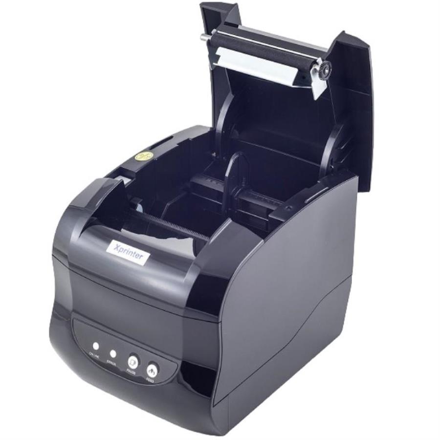 картинка Xprinter XP-365B-BU USB термопринтер этикеток, для термобумаги шириной 20-80 мм, чёрный от магазина Интерком-НН