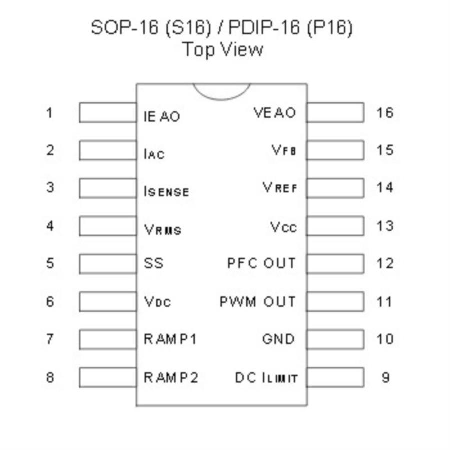 картинка Микросхема CM6800T+X, EPA/85+ PFC+PWM controller combo DIP-16 от магазина Интерком-НН
