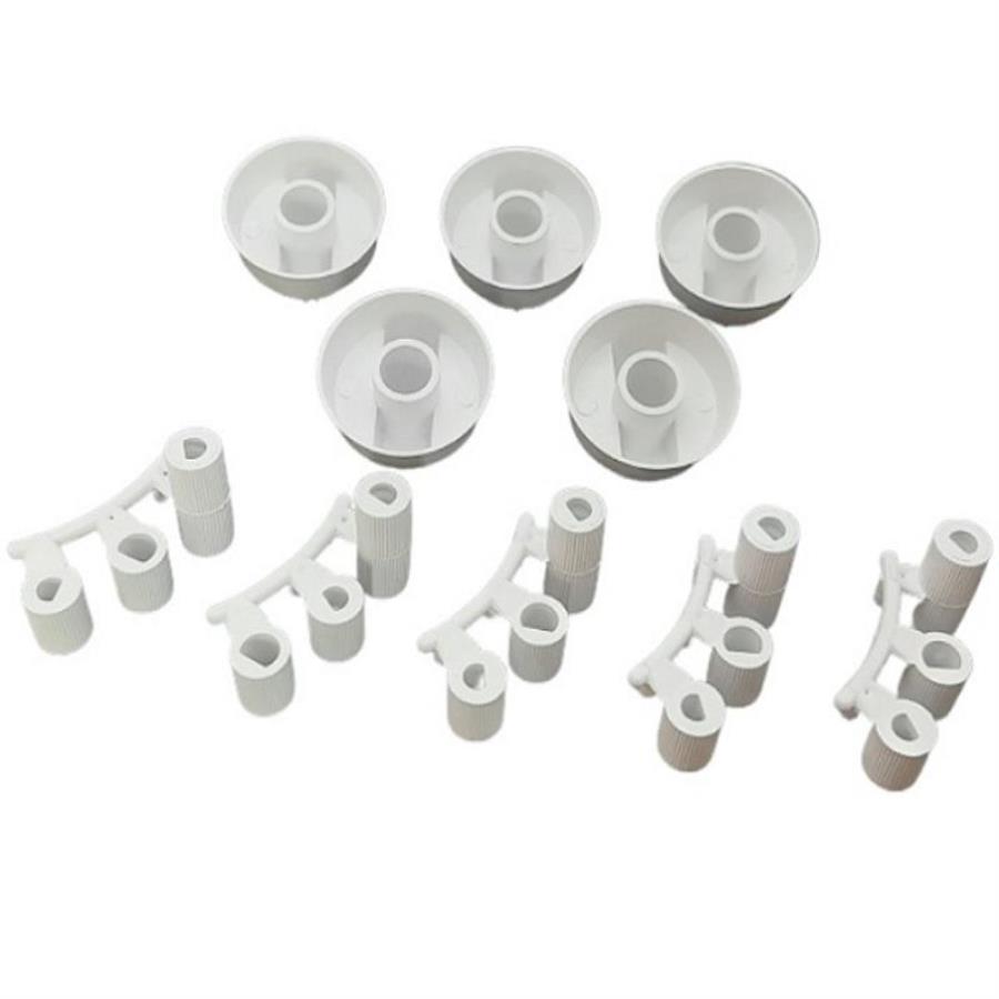 картинка Комплект универсальных ручек, белые (5шт) для плиты от магазина Интерком-НН
