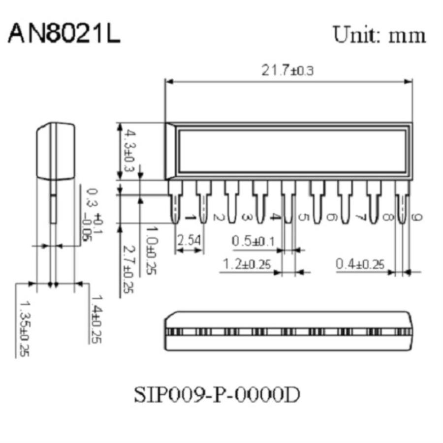 картинка Panasonic AN8021L Микросхема AC-DC switching power supply control IC от магазина Интерком-НН