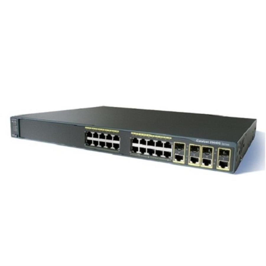 картинка Коммутатор Cisco Catalyst WS-C2960G-24TC-L БУ сетевой коммутатор 24 x FE RJ-45, 4 x combo SFP  Б/У  от магазина Интерком-НН