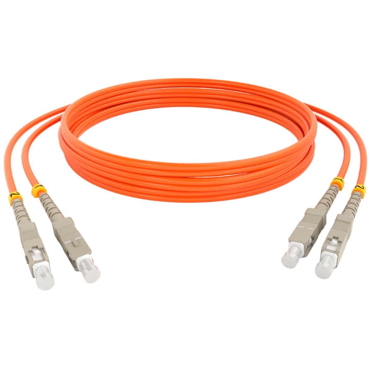 картинка Патч-корд оптический (optic patch cord) SC/UPC-SC/UPC MM 50/125мкм многомодовый (duplex) 0.75 метра от магазина Интерком-НН