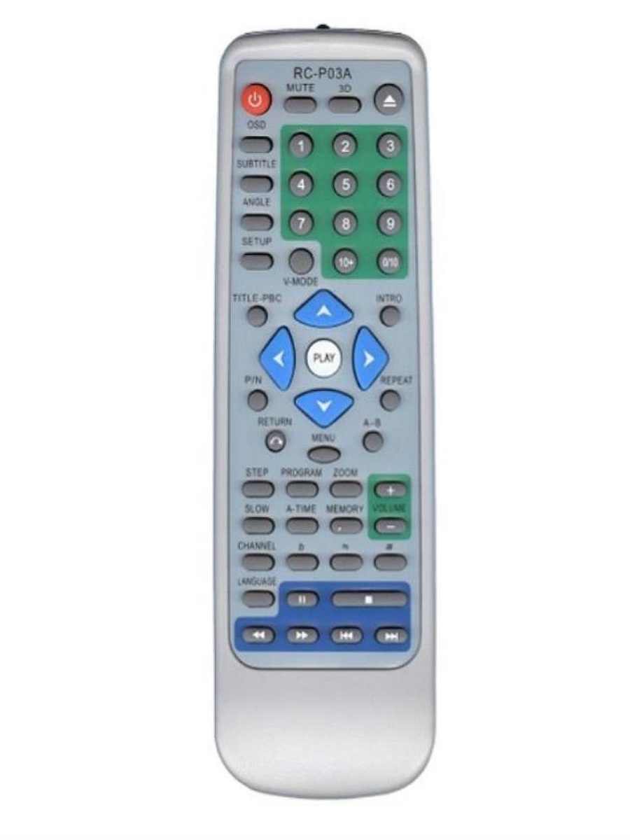картинка Huayu RC-P03A [16274) пульт дистанционного управления (ПДУ) для DVD плеера Rolsen от магазина Интерком-НН