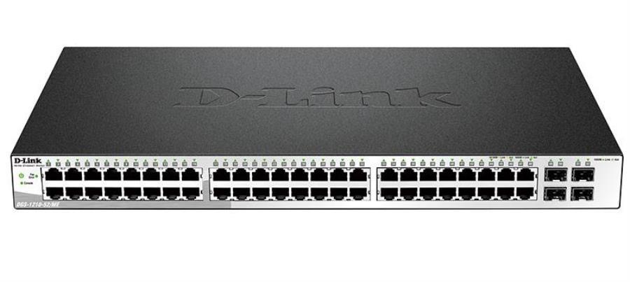 картинка D-Link DGS-1210-52/B1A/C1A Коммутатор с 48 портами 10/100/1000 BASE-T от магазина Интерком-НН