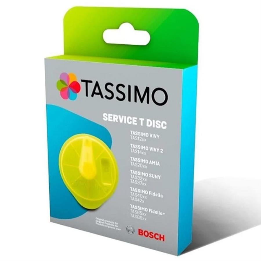 картинка Bosch 17001490 Сервисный Т-диск для приборов TASSIMO, желтый от магазина Интерком-НН