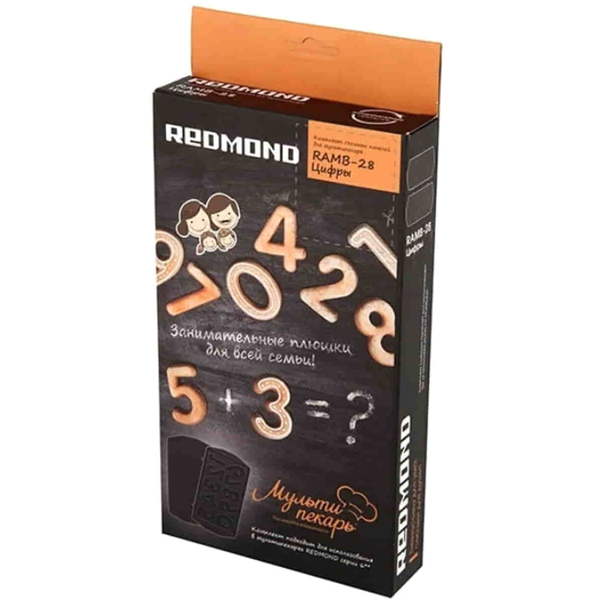 картинка Redmond RAMB-28 панель "цифры" 2шт (форма для выпечки печенья в виде цифр) для мультипекаря 6 серии от магазина Интерком-НН