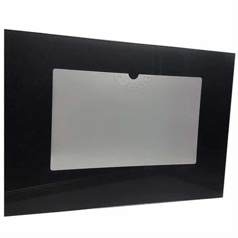 картинка Gefest 1200.18.2.001-03 стекло панорамное двери духовки 598х409мм с термоуказателем для 1200 (черное от магазина Интерком-НН