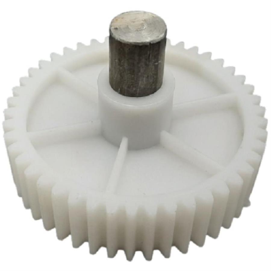 картинка Шестерня большая с валом (вариант №1) D=82/16мм, H=60мм, 46 прямых зубьев для мясорубки Moulinex от магазина Интерком-НН