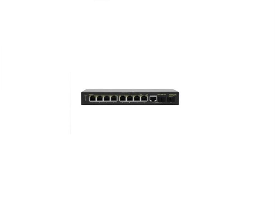 картинка POWERTONE PWS-CS08-120M PoE коммутатор Web Smart  8x10/100BASE-TX PoE 802.3af&at + 1xGb Combo + 1x10 от магазина Интерком-НН