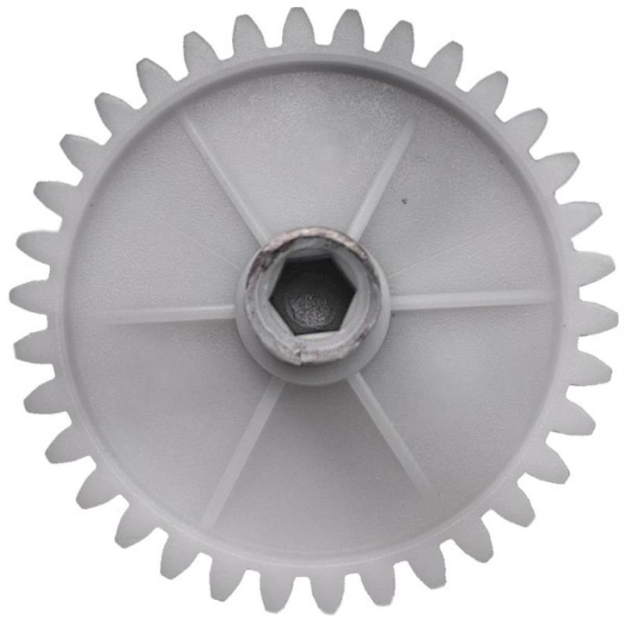 картинка Шестерня большая с валом D=72/14мм, 34 прямых зубьев для мясорубки Centek, Moulinex, Дельта от магазина Интерком-НН