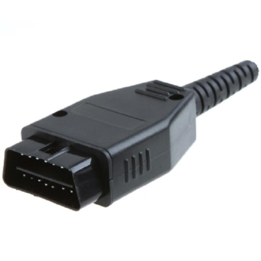 картинка Разъем OBD2 (OBD–II, J1962) 16-ти контактный, разборный, под пайку от магазина Интерком-НН