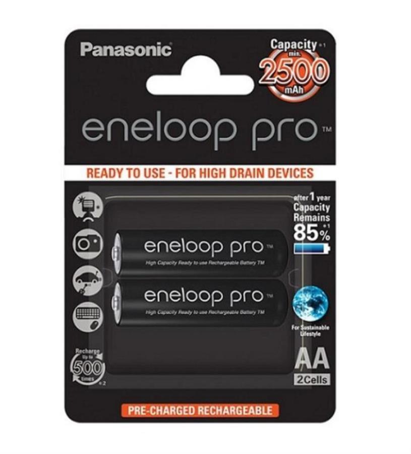 картинка Panasonic eneloop pro BK-3HCDE/2BE Аккумулятор 2500mAh AA BL2 от магазина Интерком-НН