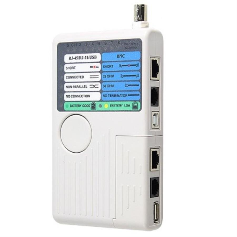картинка HT-2468B Универсальный  кабельный тестер RJ45, RJ11, RJ12, USB, BNC от магазина Интерком-НН