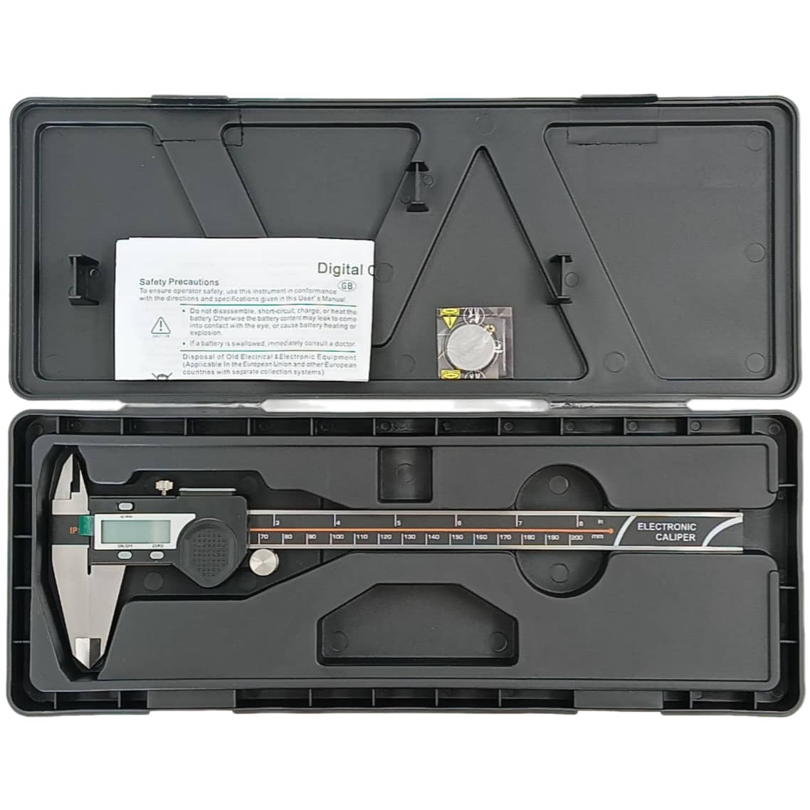 картинка Штангенциркуль Electronic Caliper 5112 до 200мм электронный с ЖК-дисплеем, нержавеющая сталь от магазина Интерком-НН