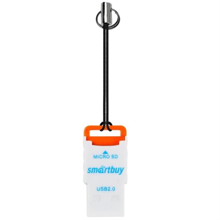 картинка Smartbuy SBR-707-O картридер (оранжевый) для карт MicroSD от магазина Интерком-НН