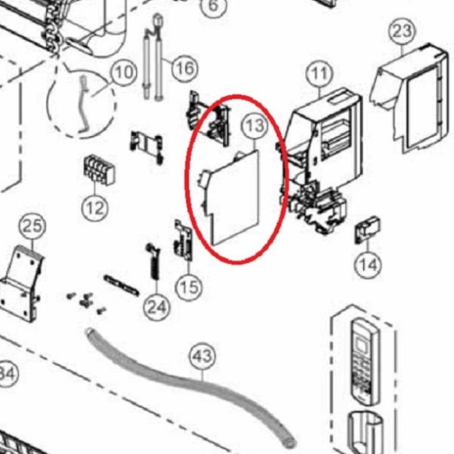 картинка Panasonic CWA73C6375 плата внутреннего блока кондиционера  CS-W7NKD от магазина Интерком-НН