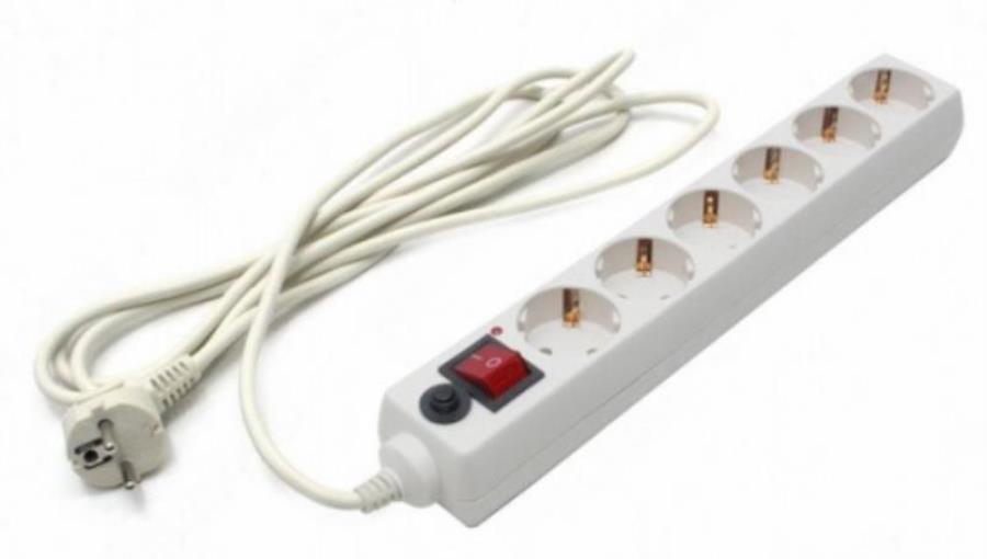 картинка Сетевой фильтр 3,0 м white от магазина Интерком-НН