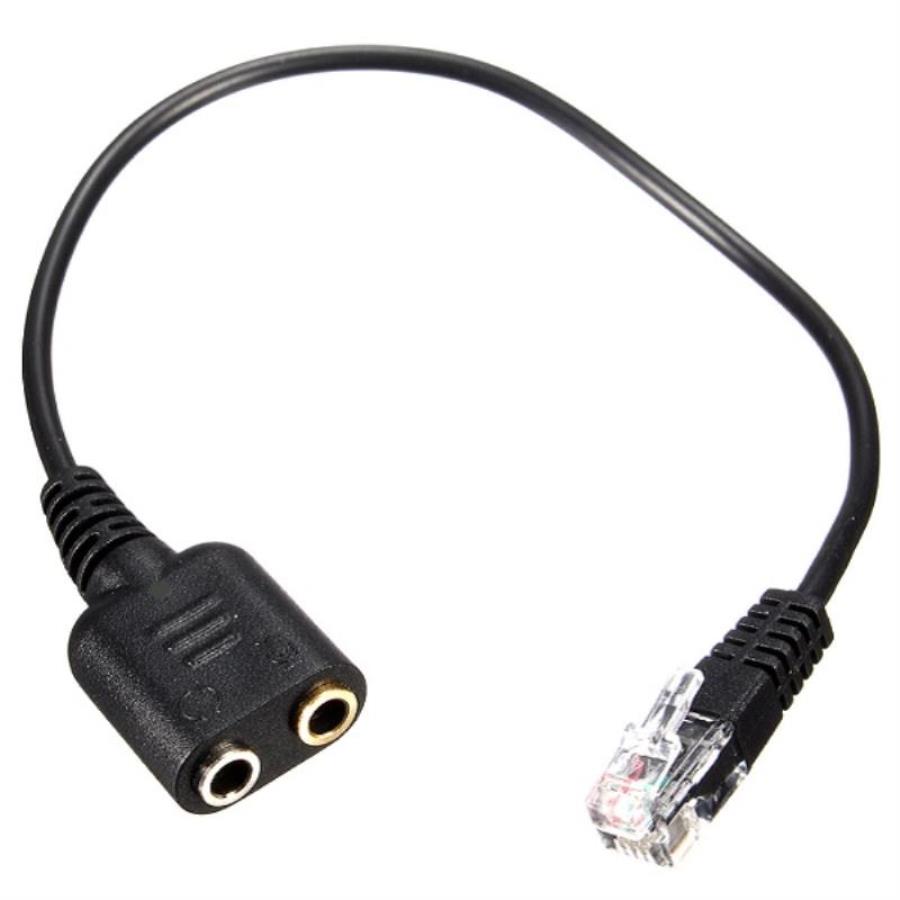 картинка 8S4862A Кабель-переходник RJ9 на 2х3.5мм для подключения гарнитур от магазина Интерком-НН