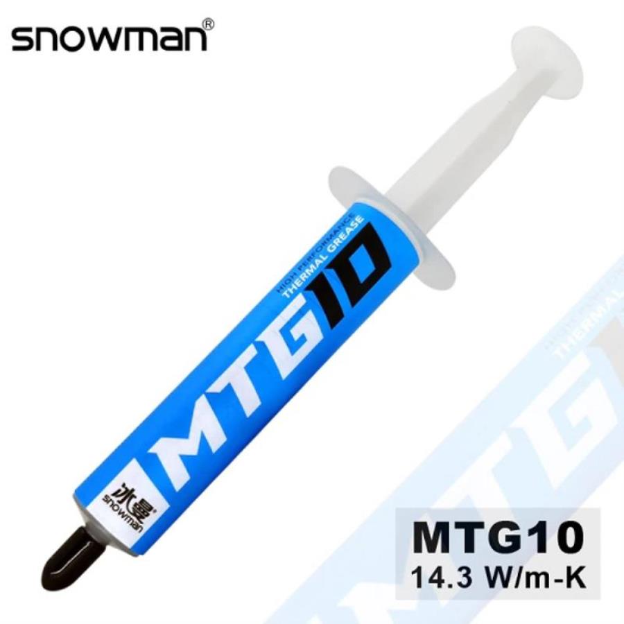 картинка Snowman MTG-10 (MTG10) Термопаста 10 г шприц, теплопроводность 14.3 Вт/м*К  от магазина Интерком-НН