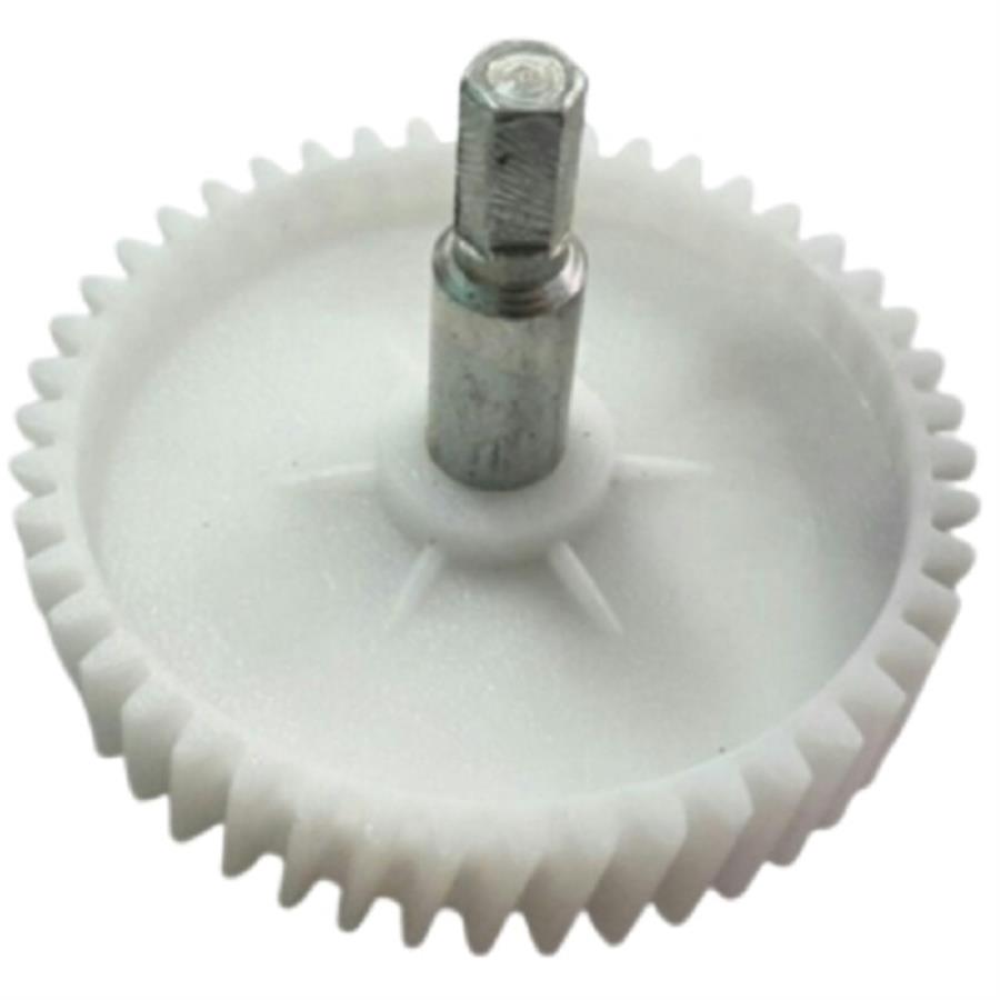 картинка Шестерня большая с валом D=80мм, H=72/18мм, 46 косых зубьев для мясорубки Rolsen от магазина Интерком-НН